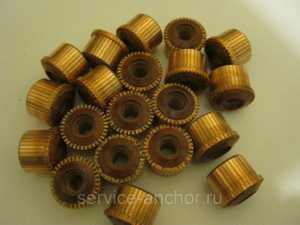 Коллектор 36 ламелей нар.36мм,вн.13,5мм,высота корпуса 31мм.Шлиц.